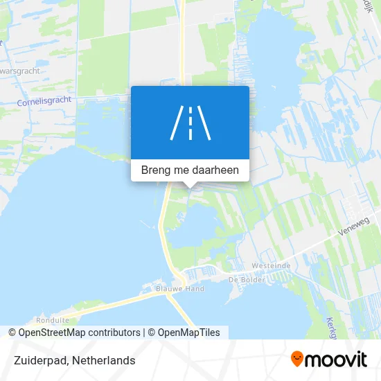 Zuiderpad kaart
