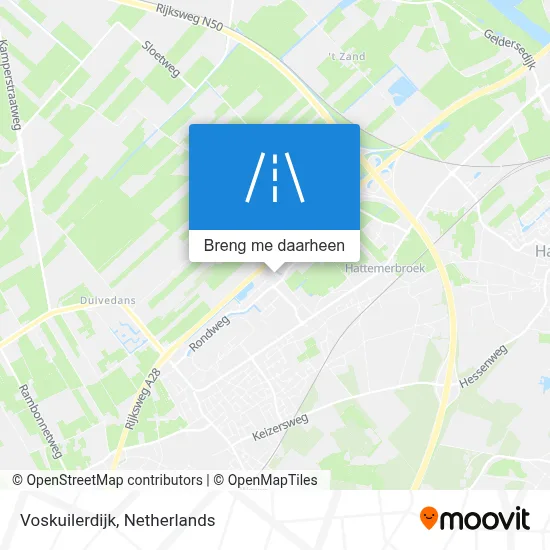 Voskuilerdijk kaart