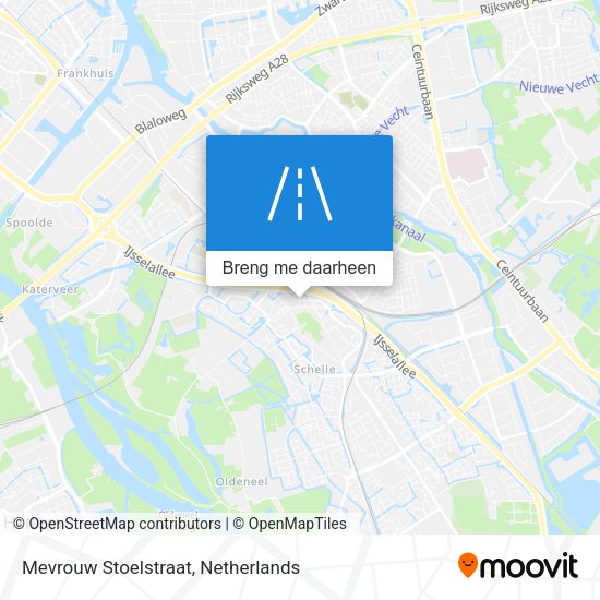 Mevrouw Stoelstraat kaart