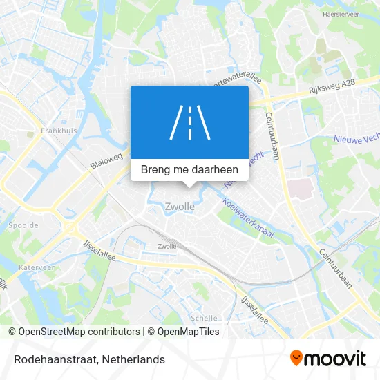 Rodehaanstraat kaart