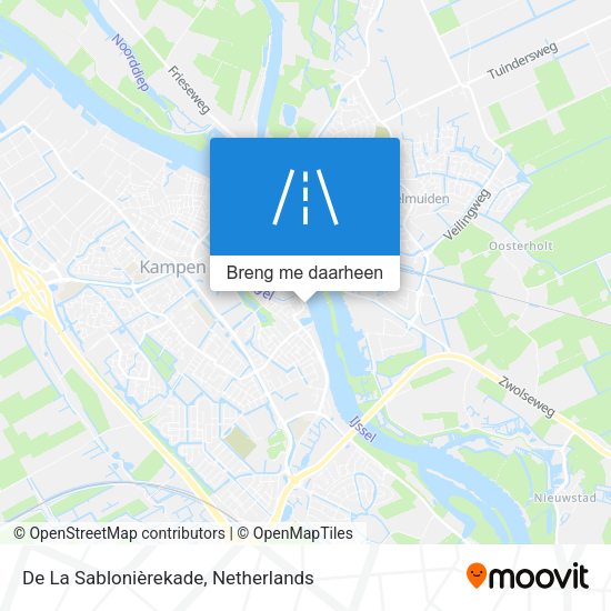 De La Sablonièrekade kaart