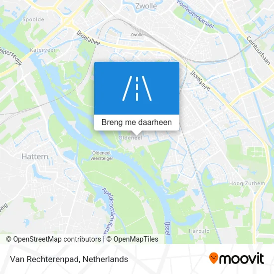 Van Rechterenpad kaart