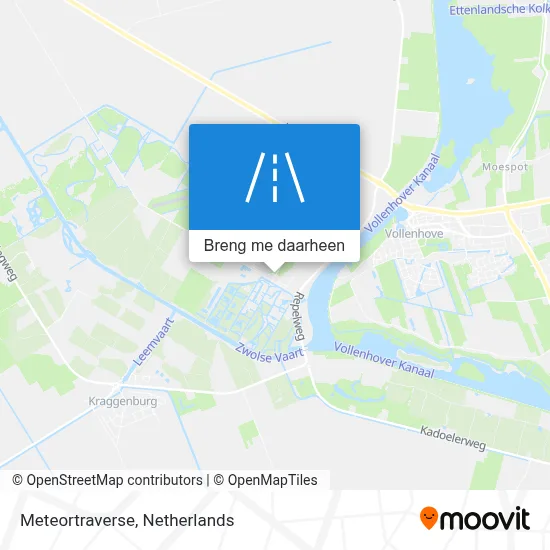 Meteortraverse kaart