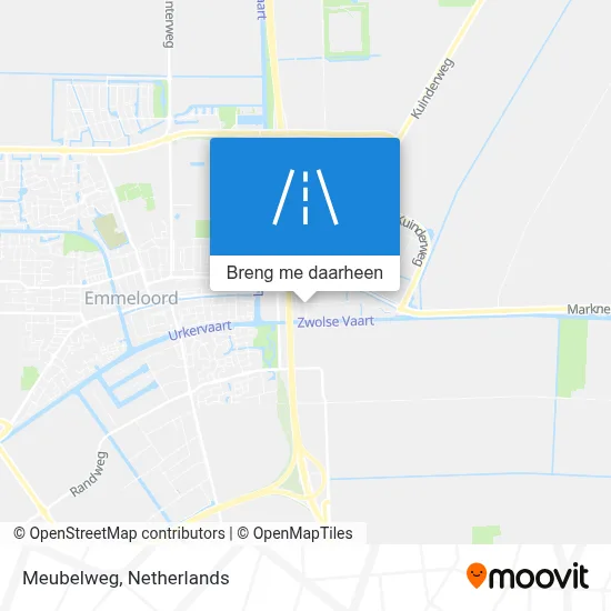 Meubelweg kaart