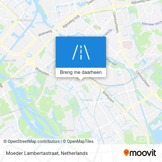 Moeder Lambertastraat kaart