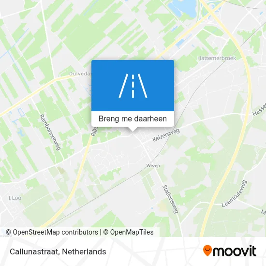 Callunastraat kaart