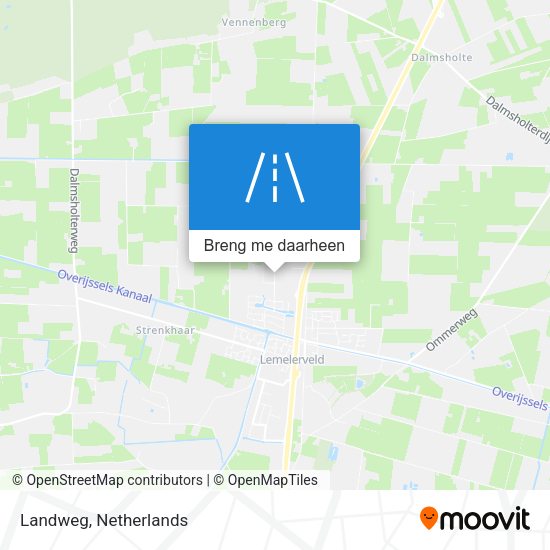 Landweg kaart