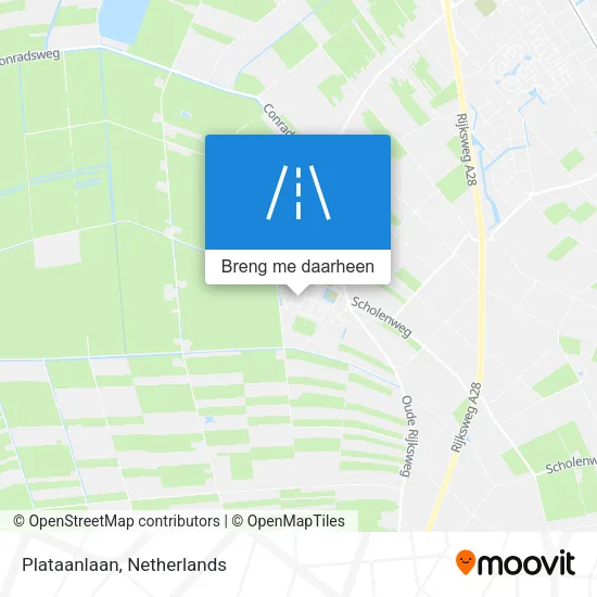 Plataanlaan kaart