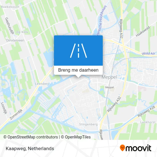Kaapweg kaart