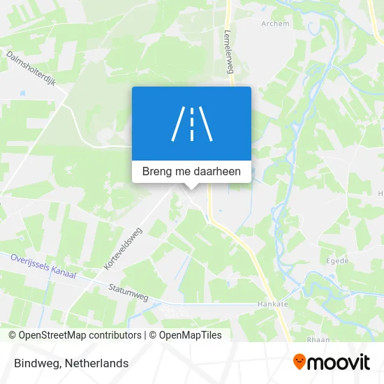 Bindweg kaart