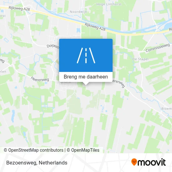 Bezoensweg kaart
