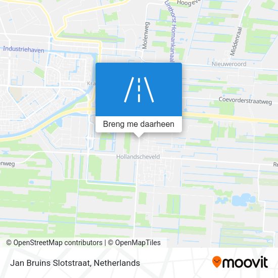 Jan Bruins Slotstraat kaart