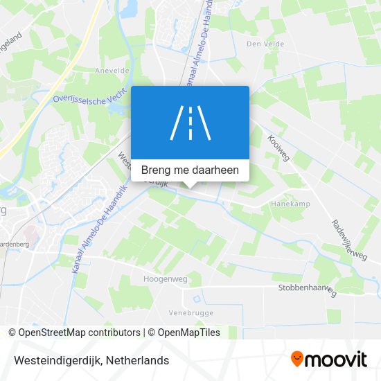 Westeindigerdijk kaart