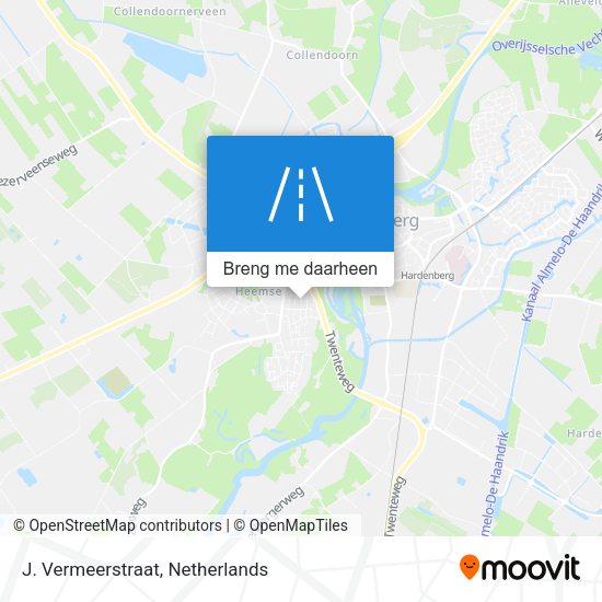 J. Vermeerstraat kaart