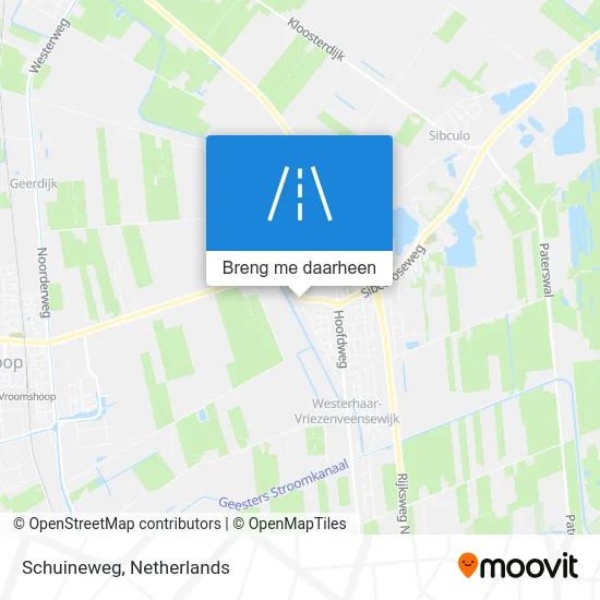 Schuineweg kaart