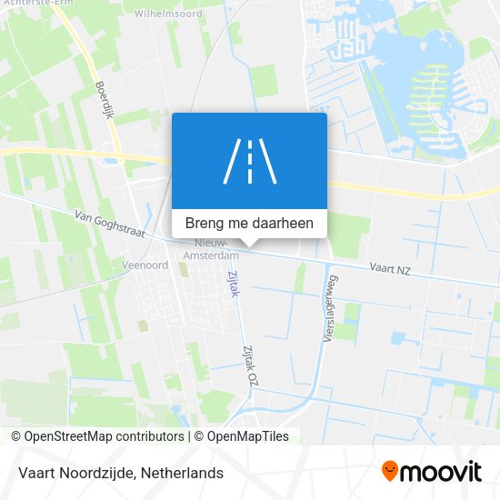 Vaart Noordzijde kaart
