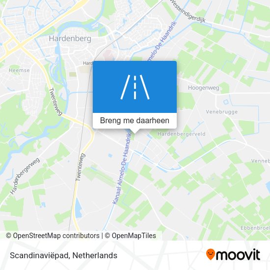 Scandinaviëpad kaart