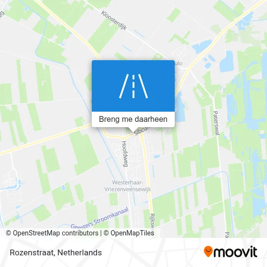 Rozenstraat kaart