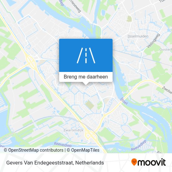 Gevers Van Endegeeststraat kaart