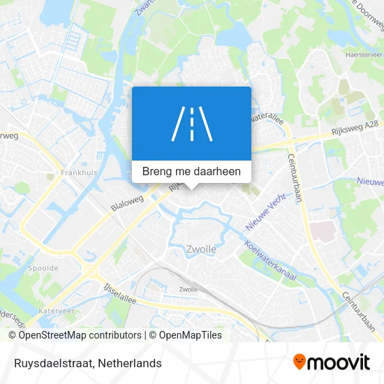 Ruysdaelstraat kaart