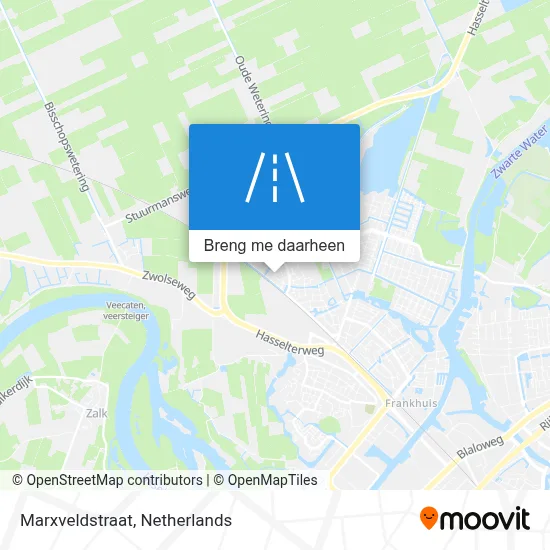 Marxveldstraat kaart