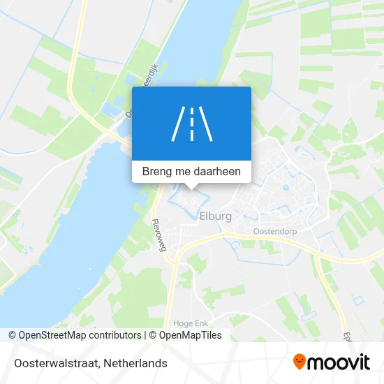 Oosterwalstraat kaart