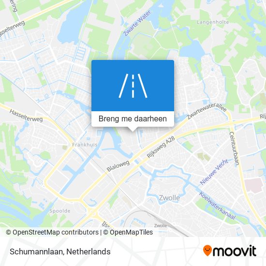 Schumannlaan kaart