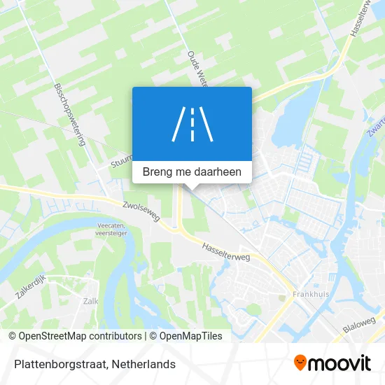 Plattenborgstraat kaart