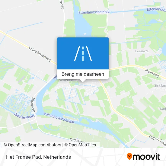 Het Franse Pad kaart