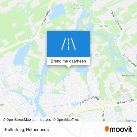 Kolksteeg kaart