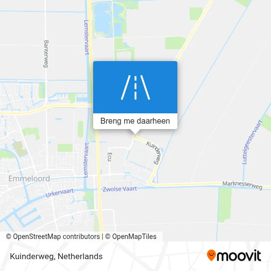 Kuinderweg kaart