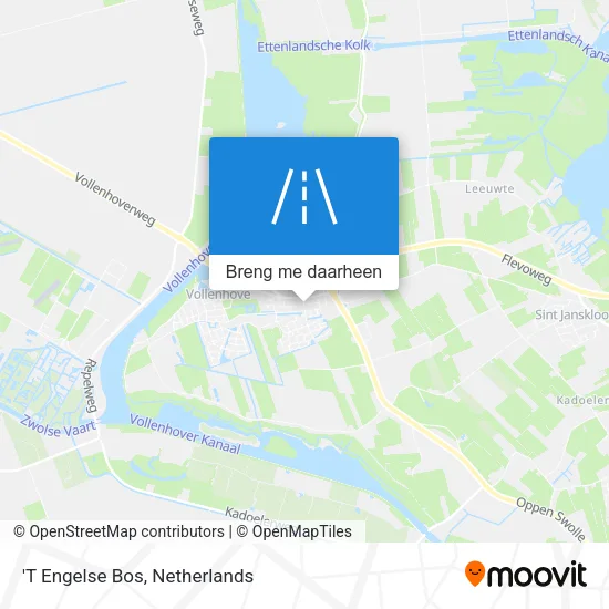 'T Engelse Bos kaart