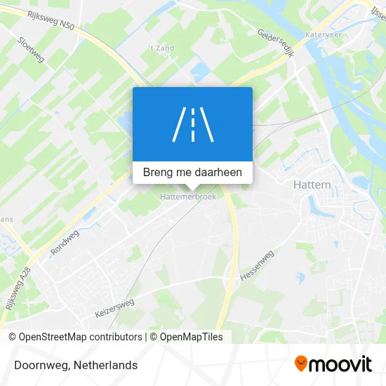 Doornweg kaart