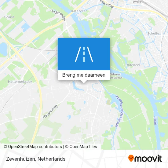 Zevenhuizen kaart