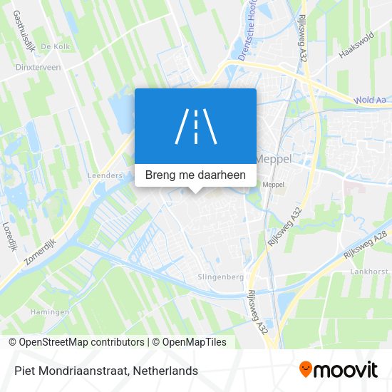 Piet Mondriaanstraat kaart