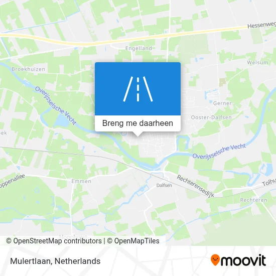 Mulertlaan kaart
