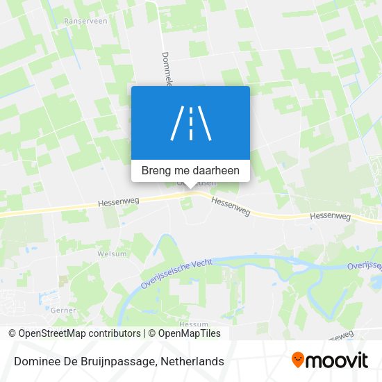 Dominee De Bruijnpassage kaart