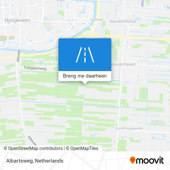 Albartsweg kaart