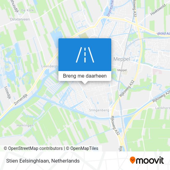 Stien Eelsinghlaan kaart