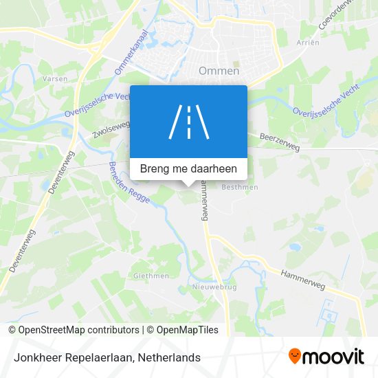 Jonkheer Repelaerlaan kaart