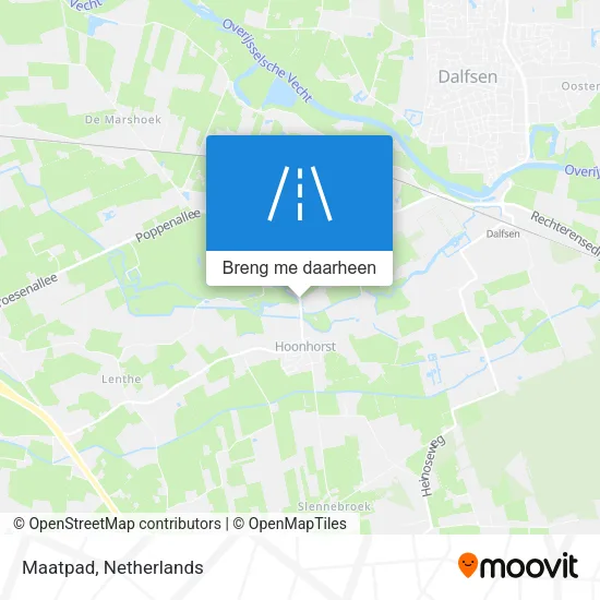 Maatpad kaart