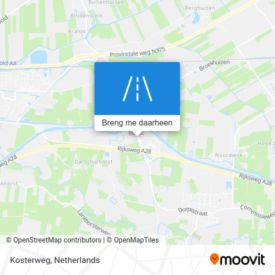 Kosterweg kaart