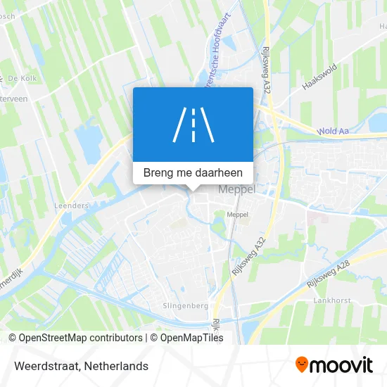 Weerdstraat kaart