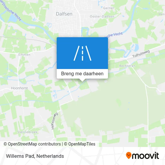 Willems Pad kaart