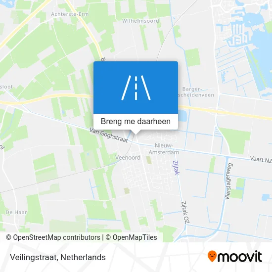 Veilingstraat kaart