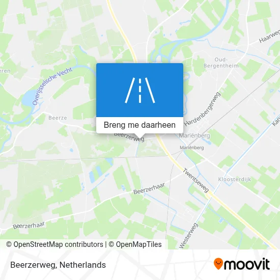 Beerzerweg kaart