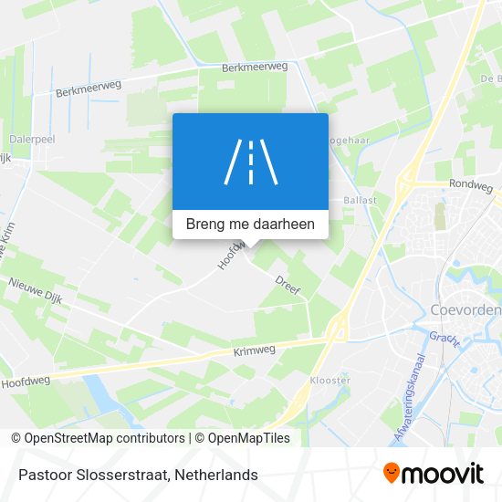 Pastoor Slosserstraat kaart