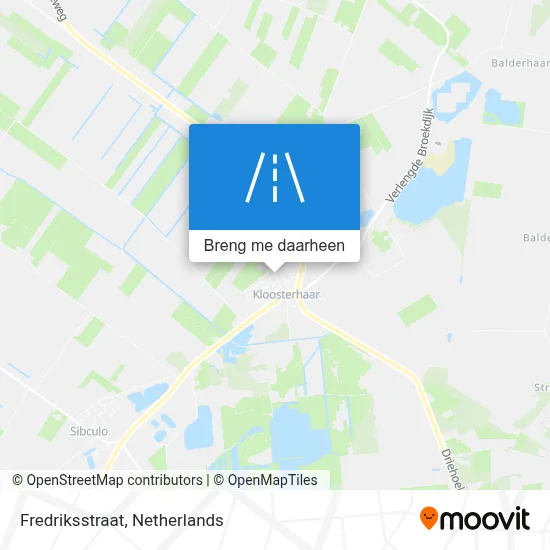 Fredriksstraat kaart