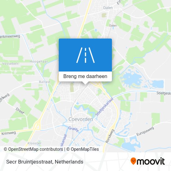 Secr Bruintjesstraat kaart