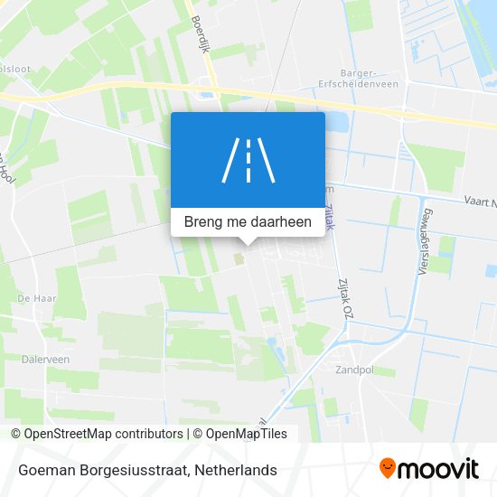 Goeman Borgesiusstraat kaart